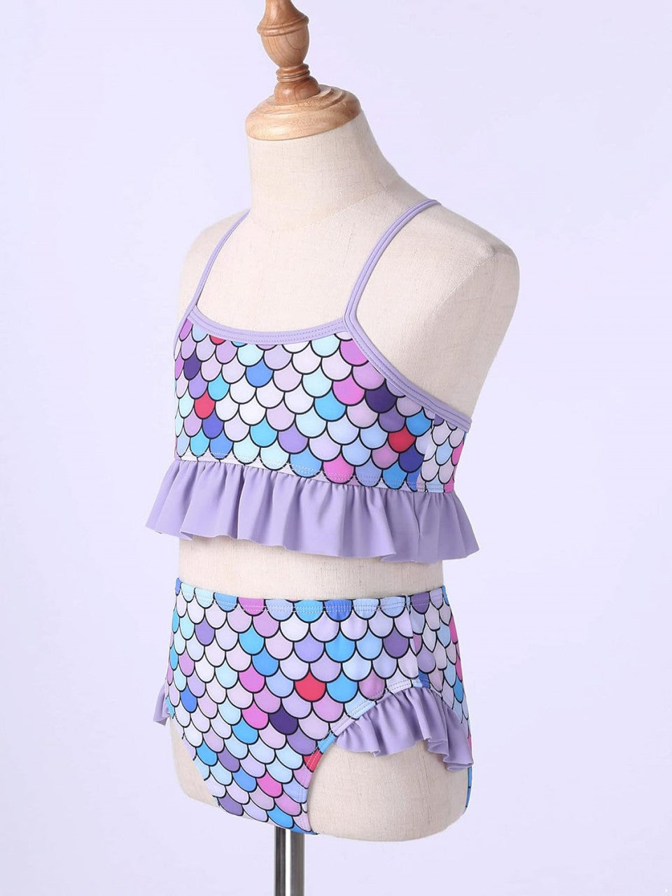 Costum de baie Sirena cu floricele aplicate Drool - Imagine 10