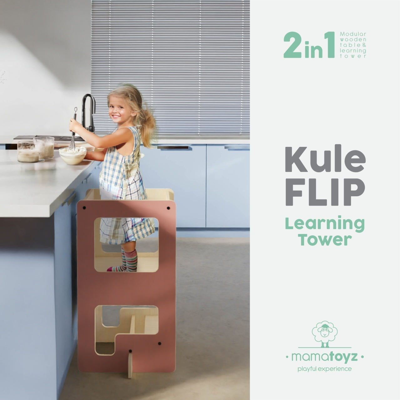Turn de invatare multifunctional Kule Flip, Roz, MamaToyz [ps:66155a0b-4ef7-4836-b8de-2e48aba3ae16]