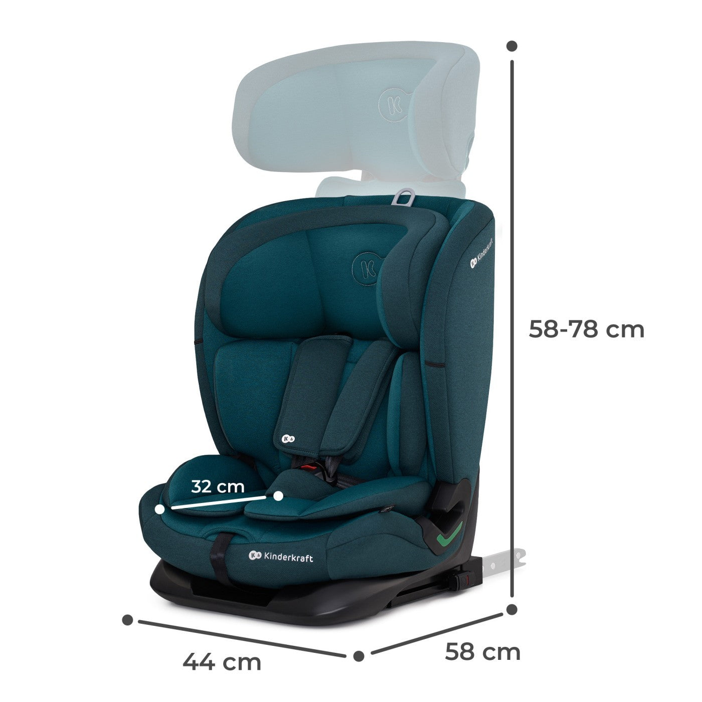 SCAUN AUTO I-SIZE, 76-150 CM, KINDERKRAFT ONETO 3, - Imagine 10