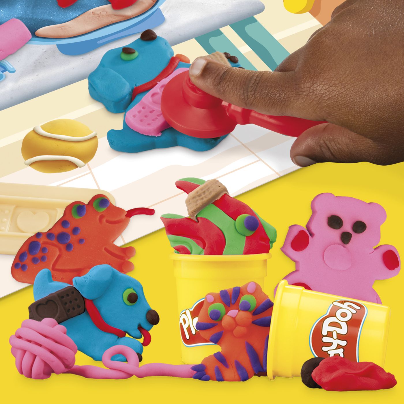 PLAY DOH SET DE JOACA INGRIJIRE VETERINARA Hasbro - Imagine 5 [ps:a0bf18e2-2a66-4152-a194-e478e745cede]