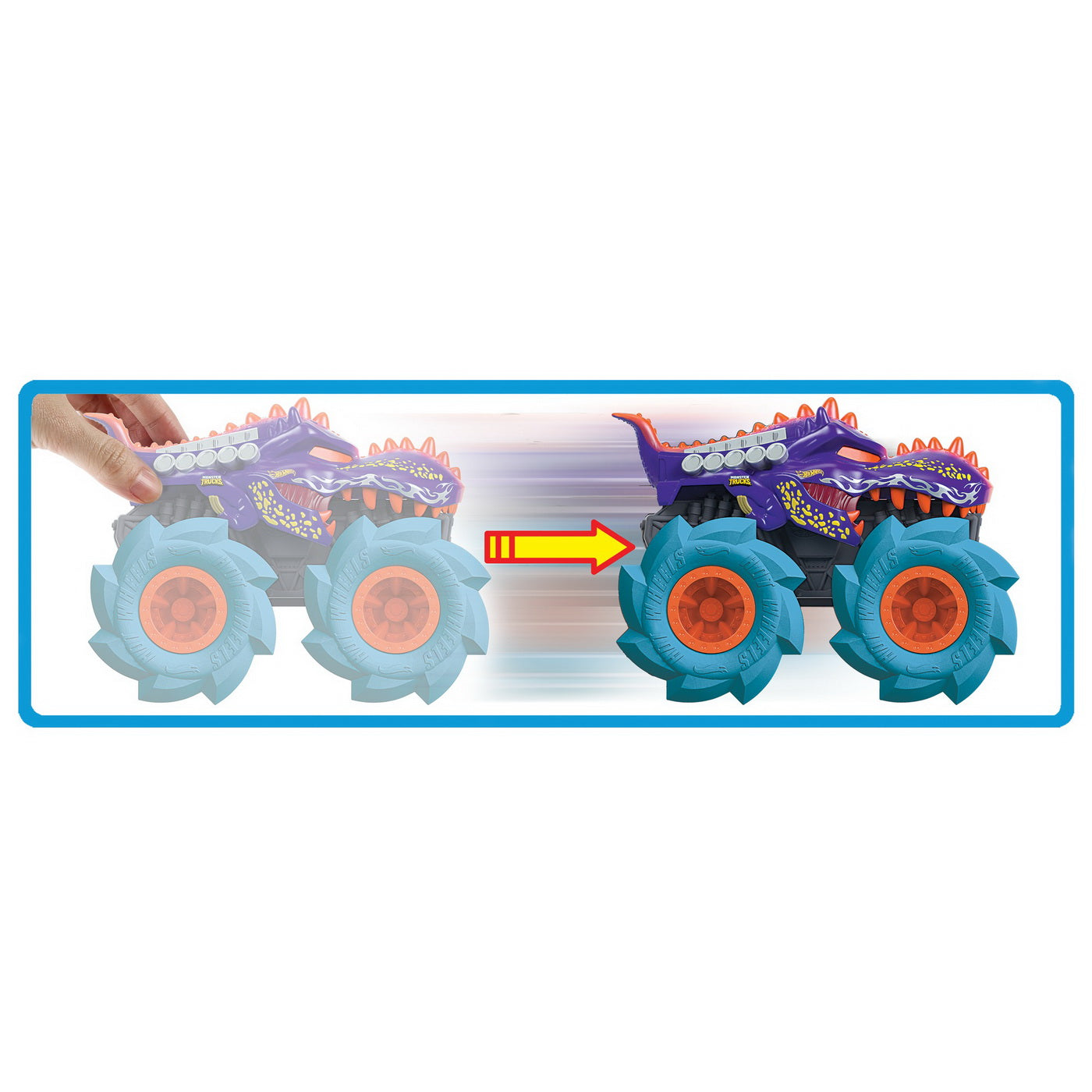 HOT WHEELS MONSTER TRUCK MASINUTA TWISTER TREDZ BONE - Imagine 10
