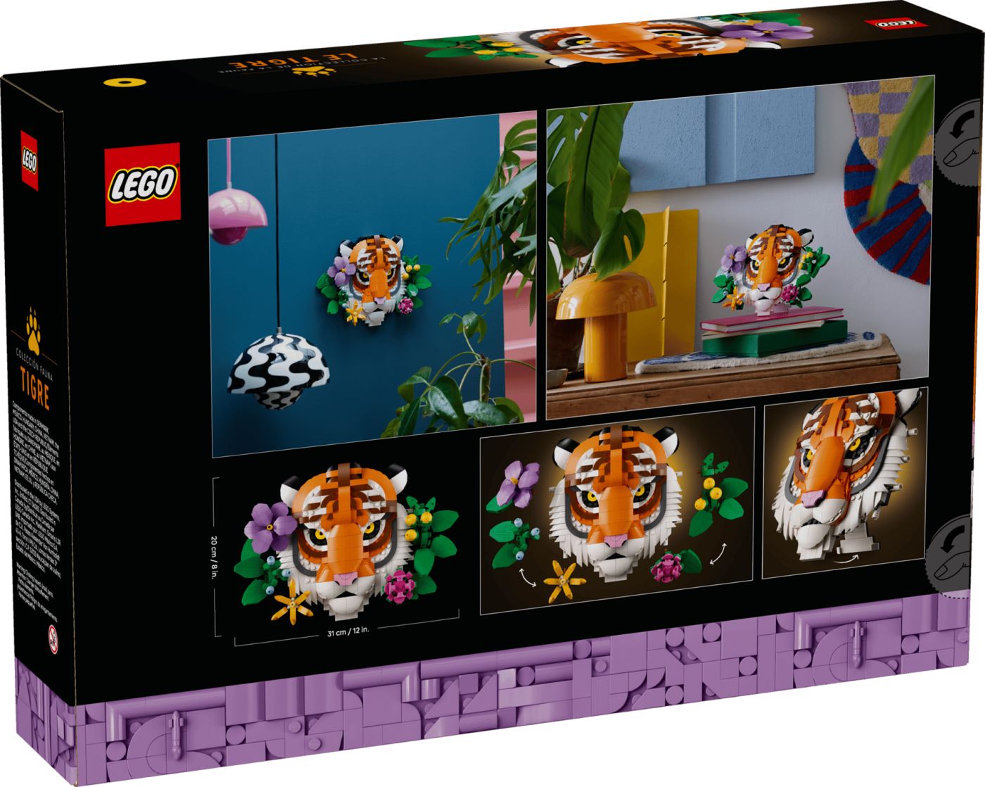 LEGO ART COLECTIA DE FAUNA TIGRU 31217 - Imagine 10