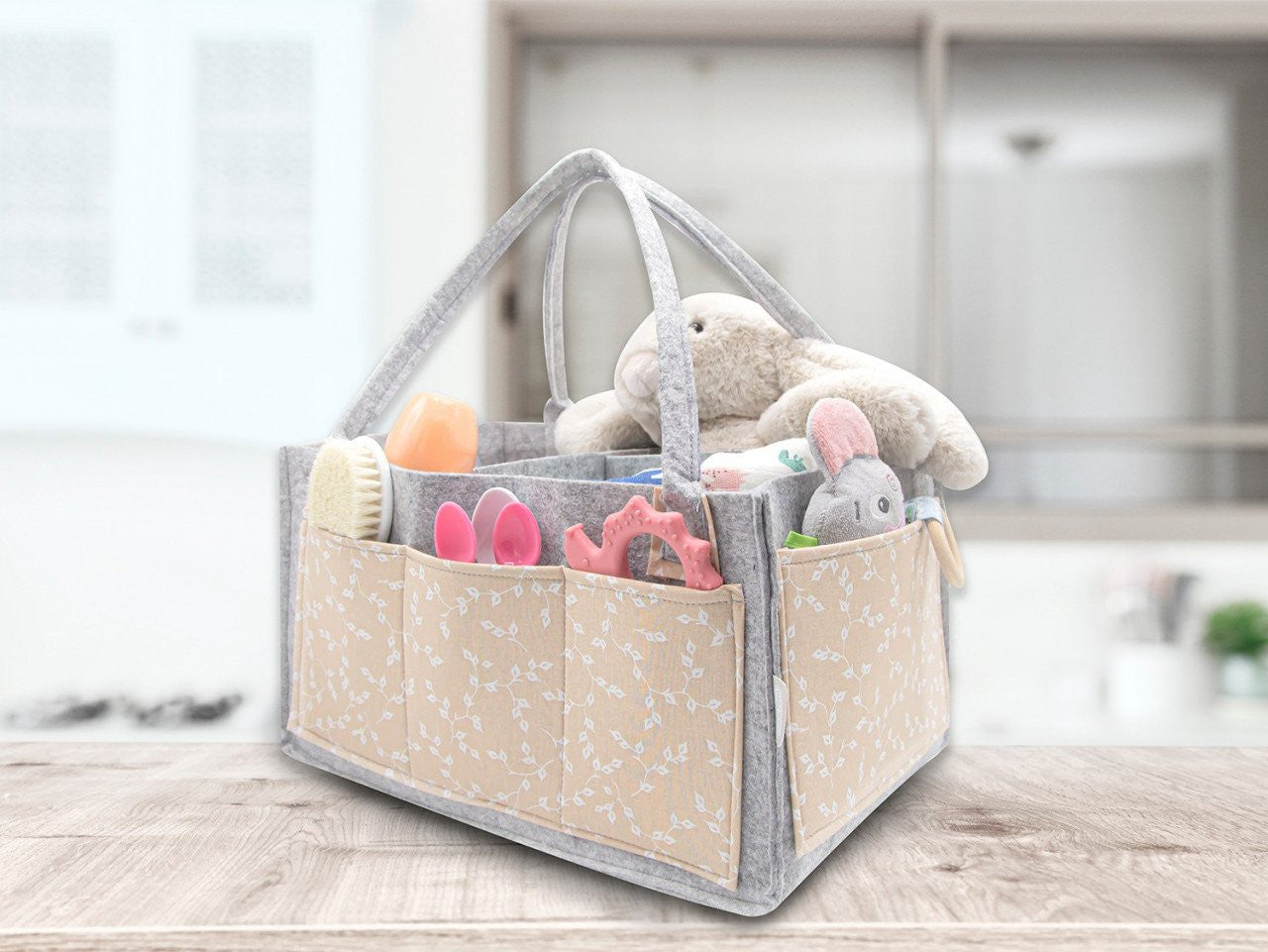 Geanta organizator scutece si accesorii copii/bebelusi - Gri