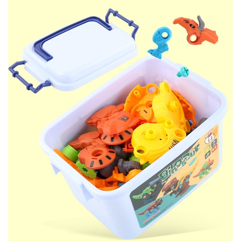 Set Construcție 4 Dinozauri Flippy cu Bormașină Electrică - Default Title (10) [ps:7980b994-5f16-4b02-9e2a-06f04680f8be]