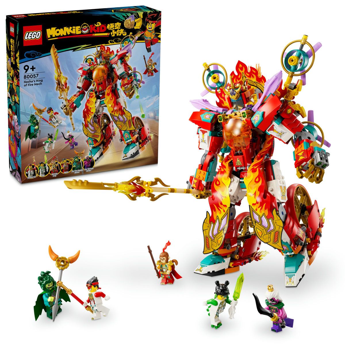 LEGO MONKIE KID ROBOTUL CU INEL DE FOC AL LUI NEZHA 80057 - Imagine 2 [ps:d5a1d414-8526-4c5e-a62a-8e3c095e9367]