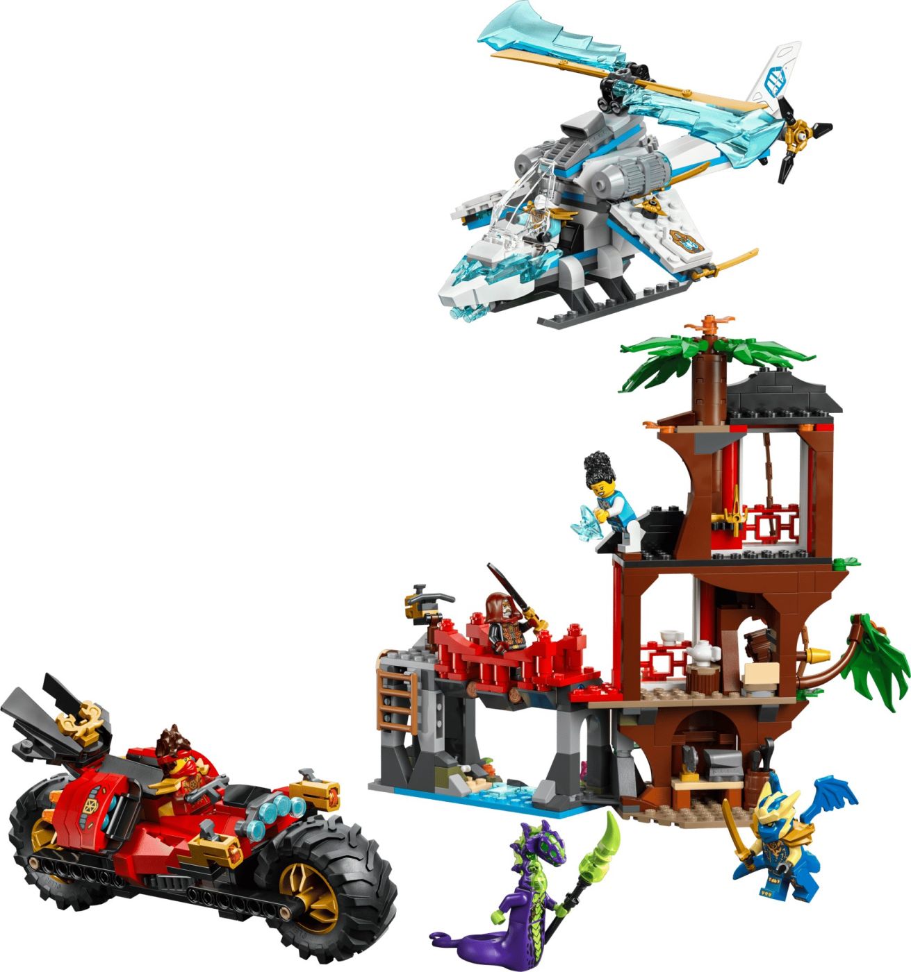 LEGO NINJAGO LUPTA LA CASA DIN COPAC CU VEHICULE NINJA 71857 [ps:67f941f7-89cb-4074-bcf7-3db75f37ed8a]