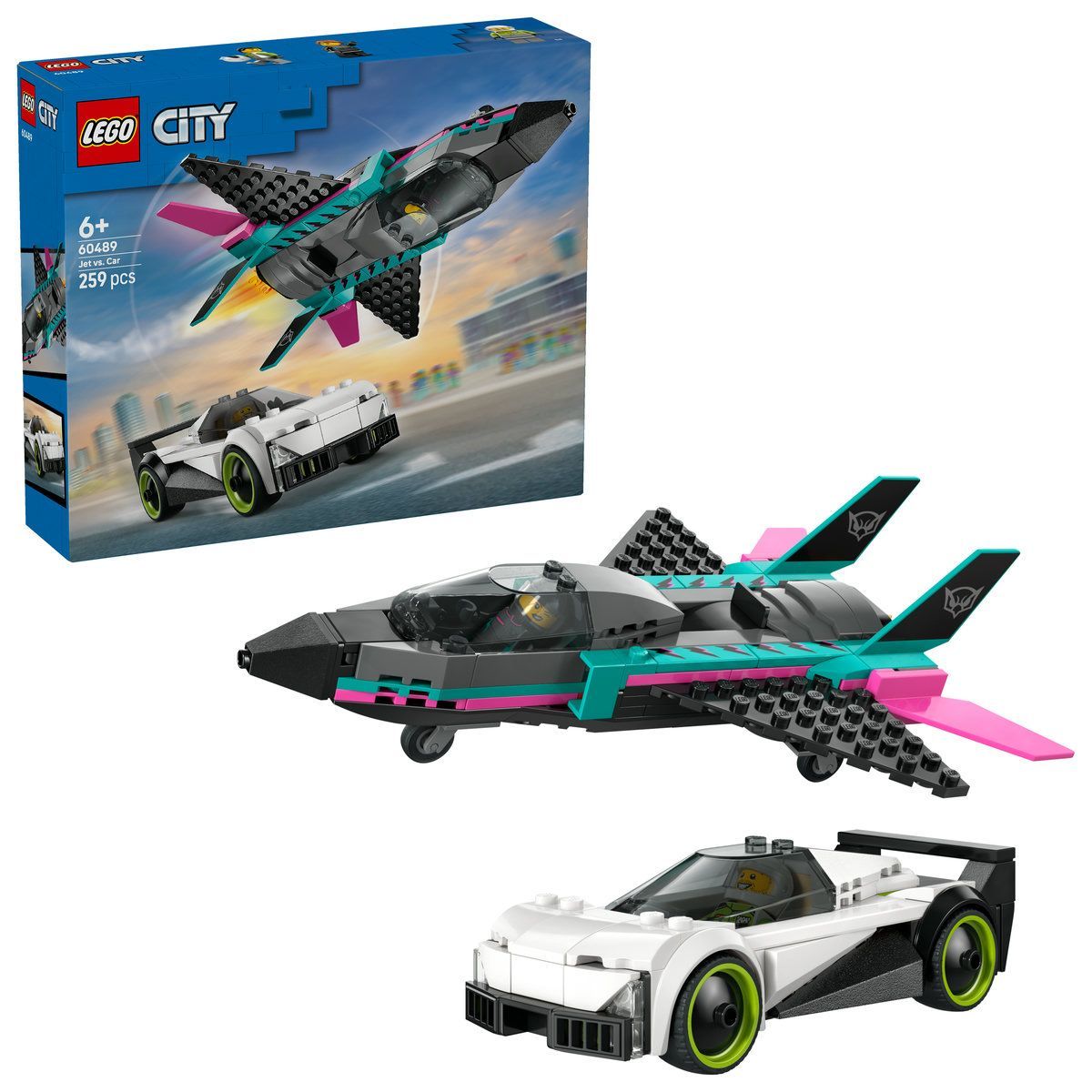 LEGO CITY AVION CU REACTIE VS MASINA 60489 [ps:6eab8355-8219-4e00-b62e-8ccb61b91ef0]