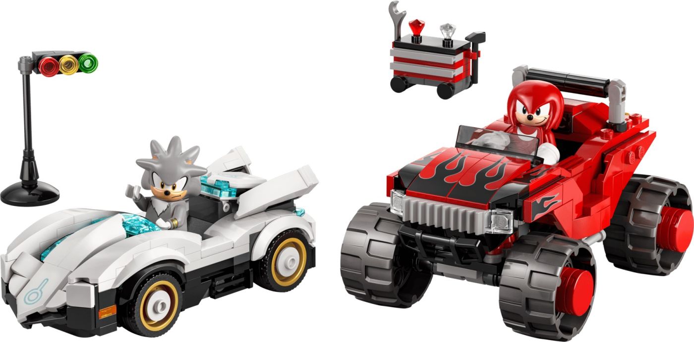 LEGO SONIC MASINA LUI SILVER VS CAMIONUL GIGANT AL LUI KNUCKLES 77118 [ps:264f75f9-0462-4f8f-becc-347b29c24257]