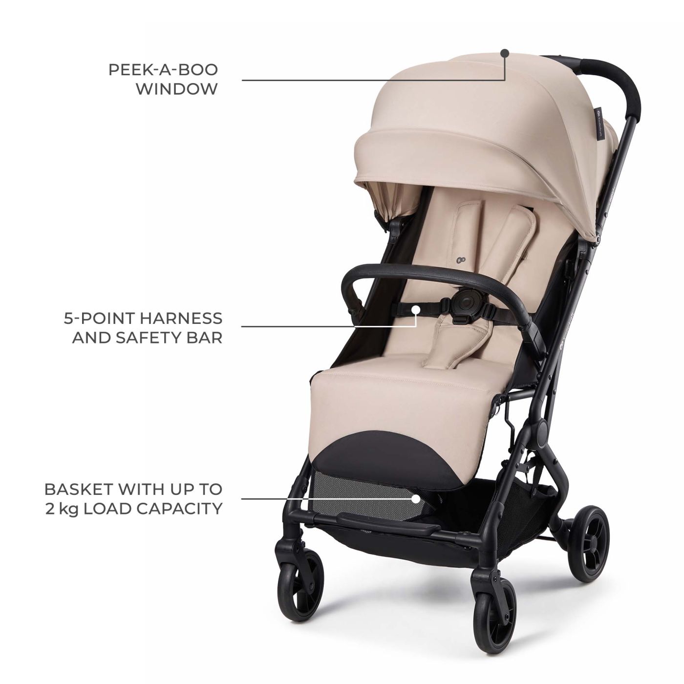 CARUCIOR SPORT KINDERKRAFT INDY3, URBAN GREY - Imagine 11
