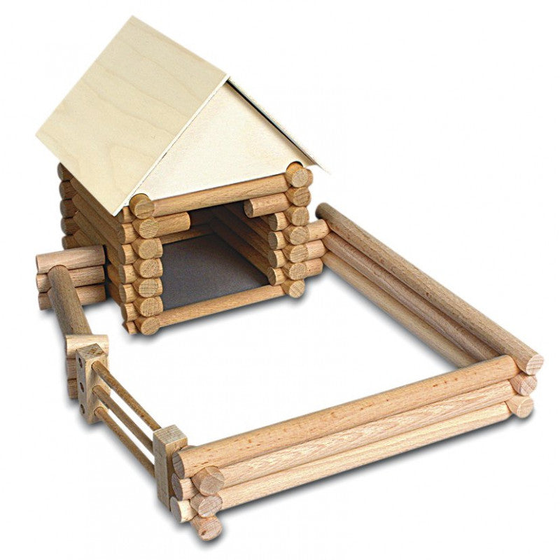 Set constructie arhitectura Vario Box, 450 piese din lemn (VARIO + XL + FORT), Walachia [ps:3e689046-de4f-4d68-8f12-1c34329270de]