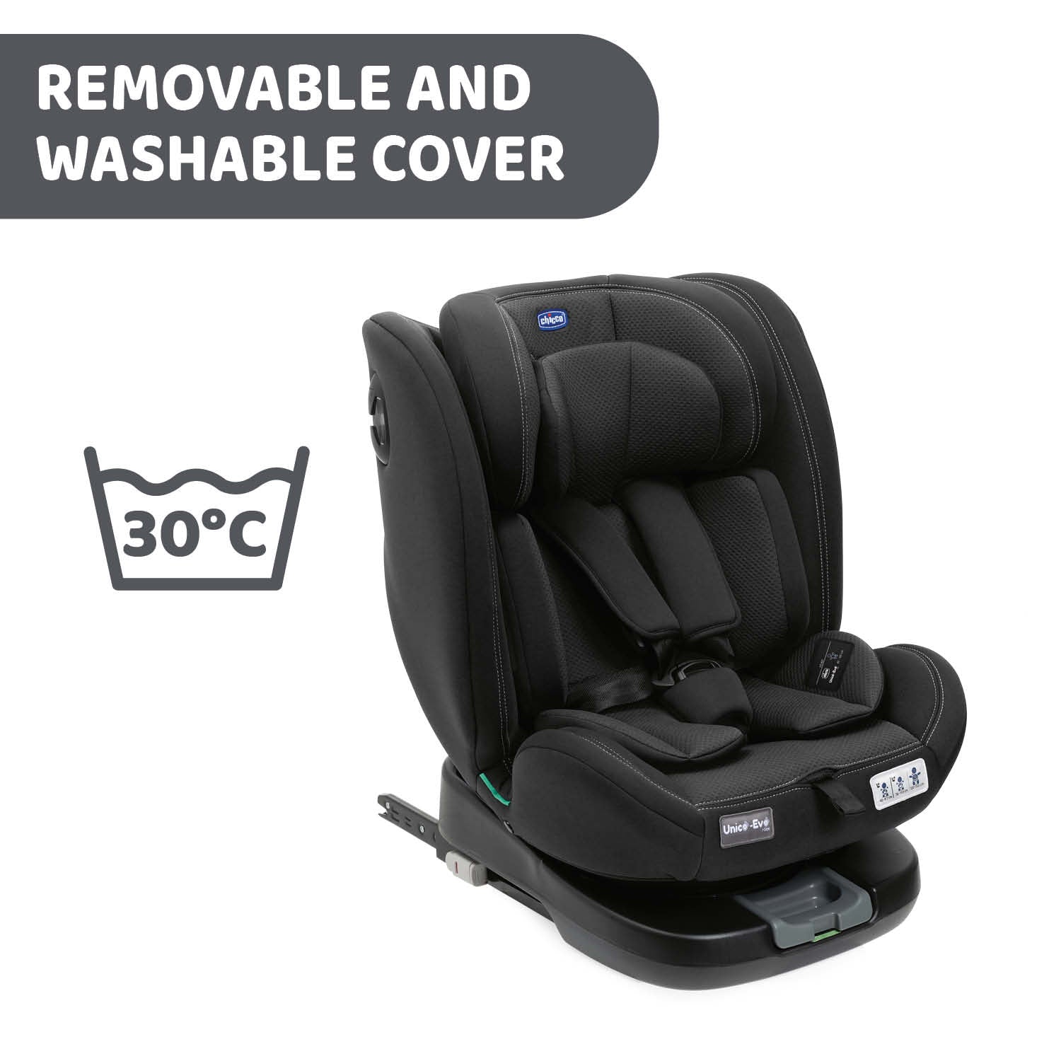 Scaun auto rotativ Chicco Unico EVO i-Size, Black - Negru - Black (11) [ps:81156861-ed6a-4cea-9c00-bb34ae0efa11]
