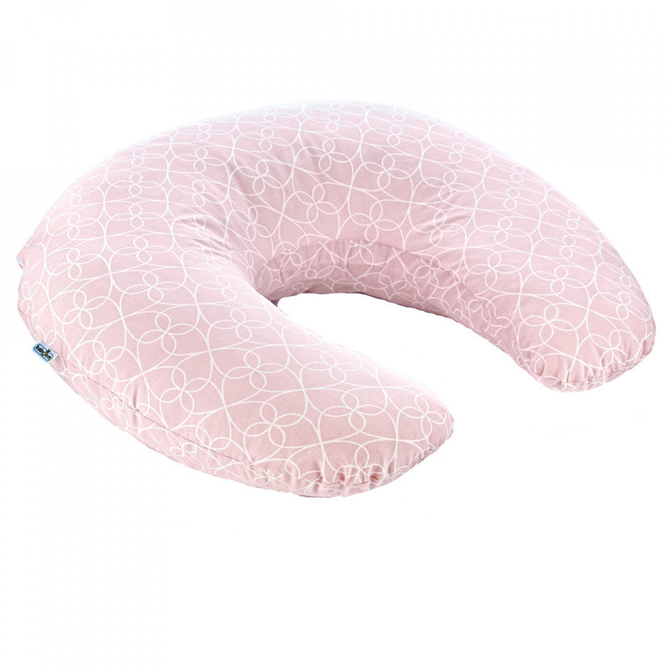 Perna pentru alaptat 2 in 1 Nursing Pillow, BabyJem - Roz
