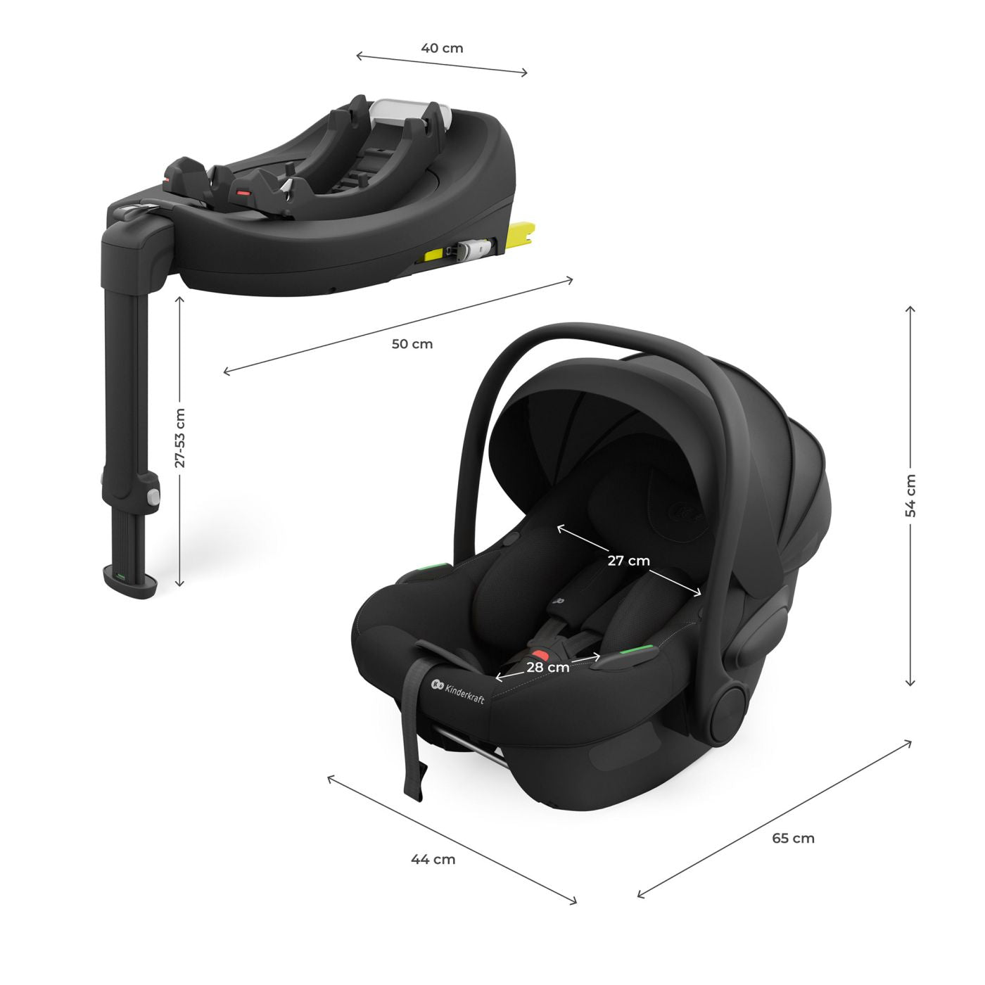 SCOICA AUTO KINDERKRAFT I-LITE CU BAZA ENDURA SAFE FX BLACK [ps:55dc5264-3e15-4e4b-b66f-957606fe750a]