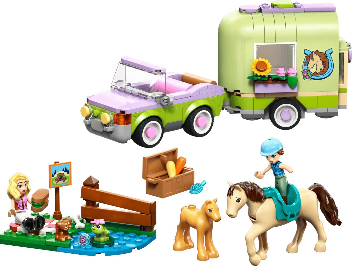 LEGO FRIENDS REMORCA PENTRU CAL SI MANZ 42695 [ps:20a0402f-bd93-4202-997c-a522f5cf7cf0]