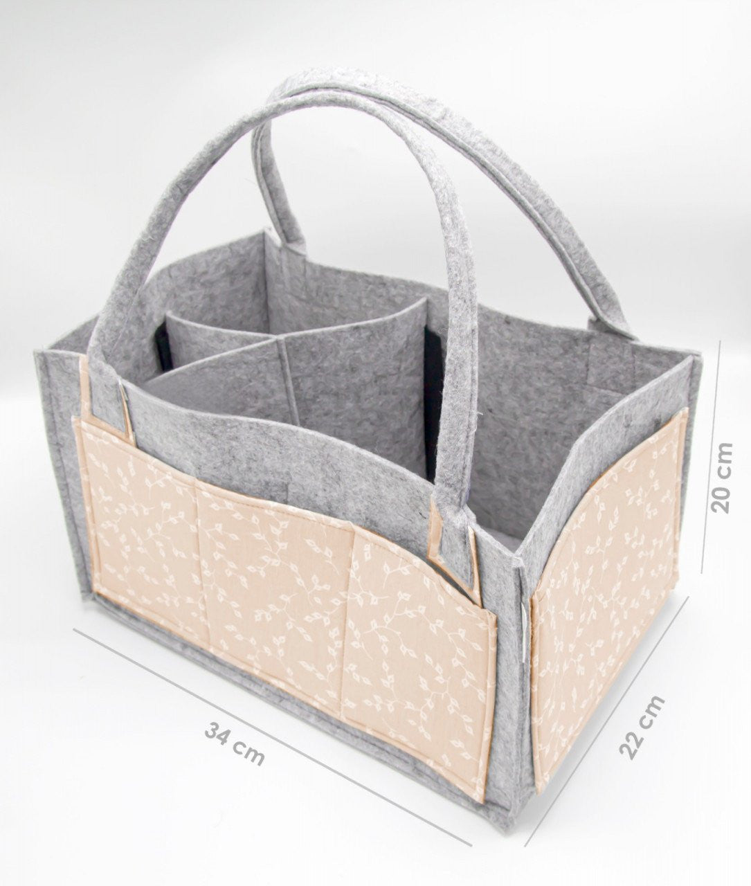 Geanta organizator scutece si accesorii copii/bebelusi BabyJem (Culoare: Somon) [ps:e568742d-09d0-401e-8dd0-c7875808e773]
