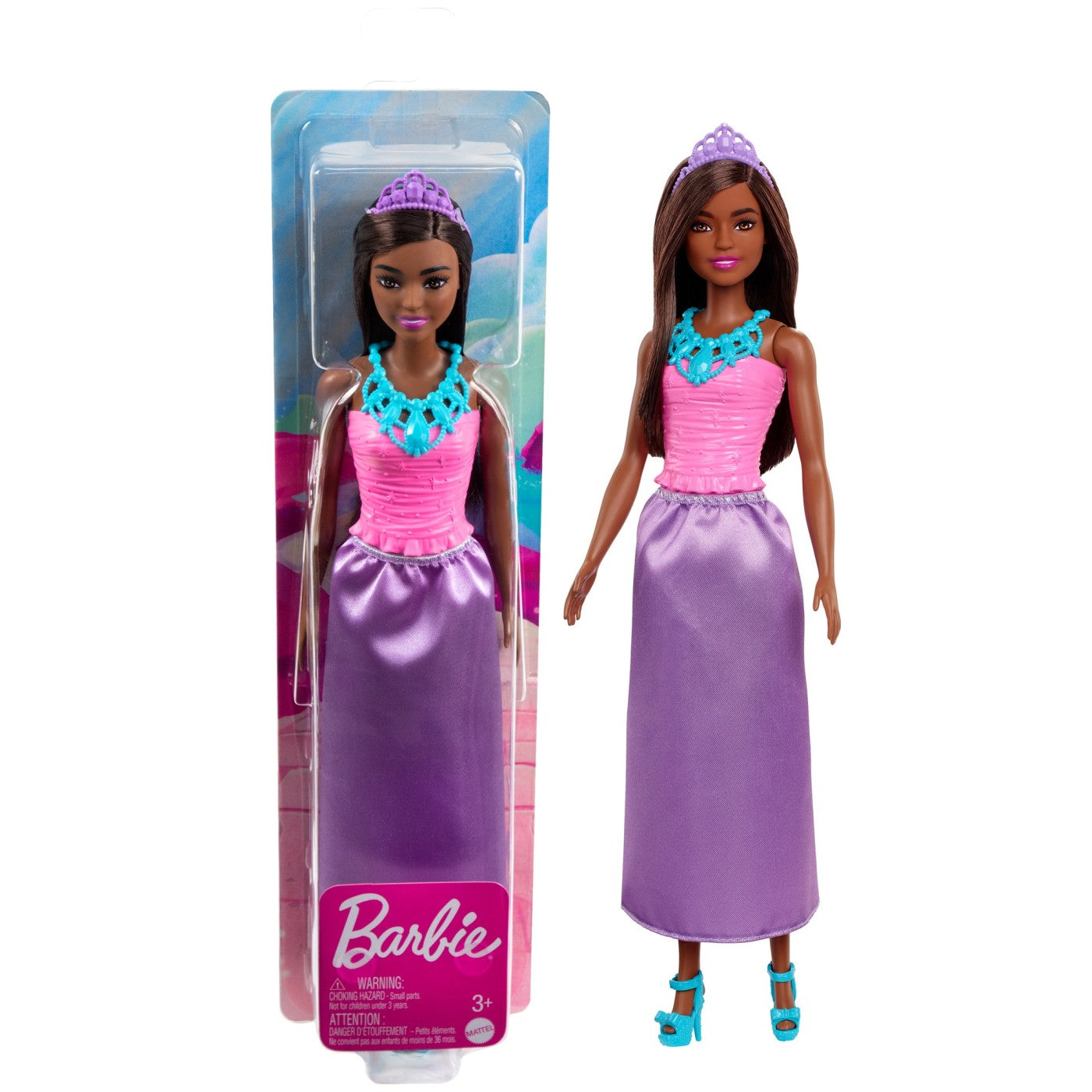 BARBIE PAPUSA PRINTESA DREAMTOPIA CU CORONITA ALBASTRA - Imagine 11