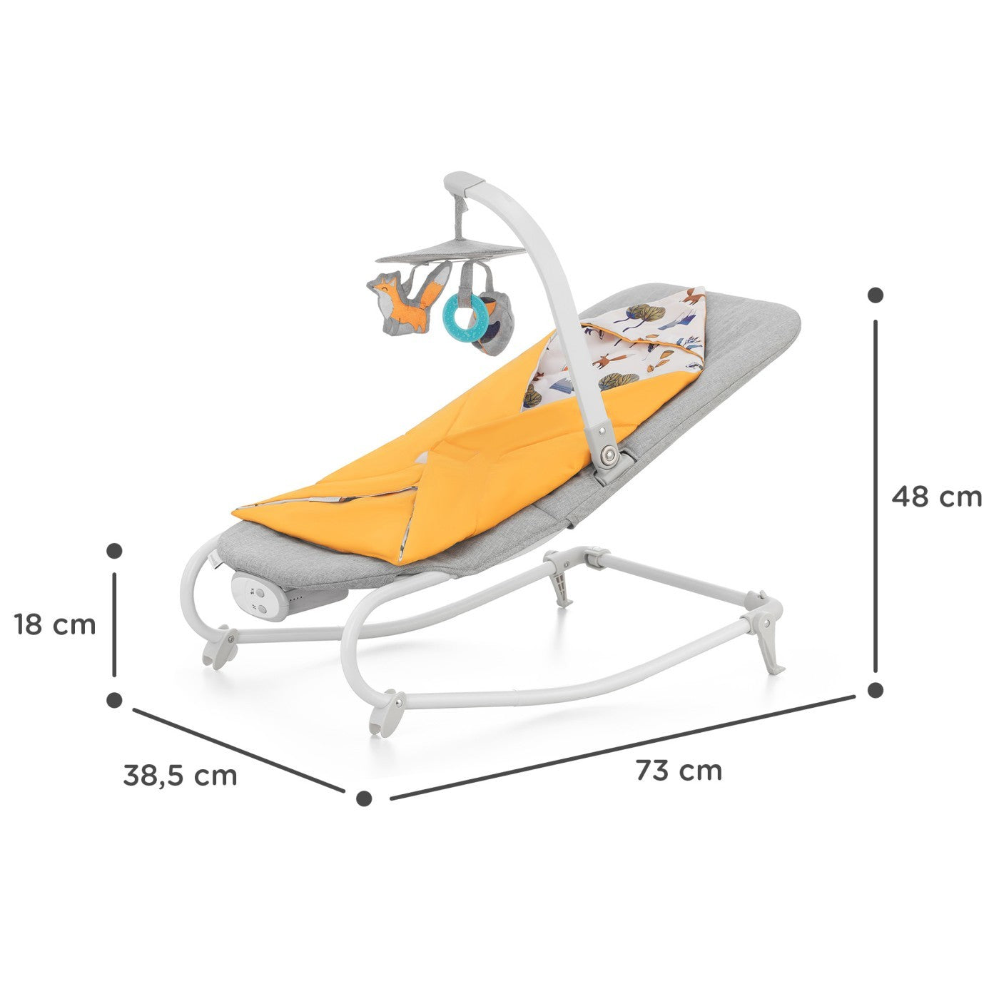 SEZLONG 3 IN 1, KINDERKRAFT FELIO 2, FOREST YELLOW - Imagine 11