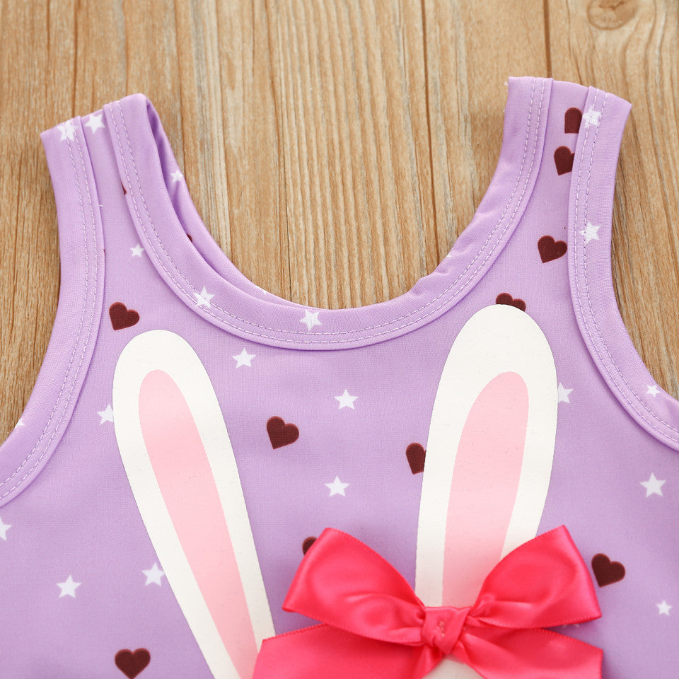 Costum de baie Iepuri cu fundita Drool (Culoare: Mov, Marime: 90) [ps:b27a09c9-c587-438f-b9ec-ba8af3e88b19]