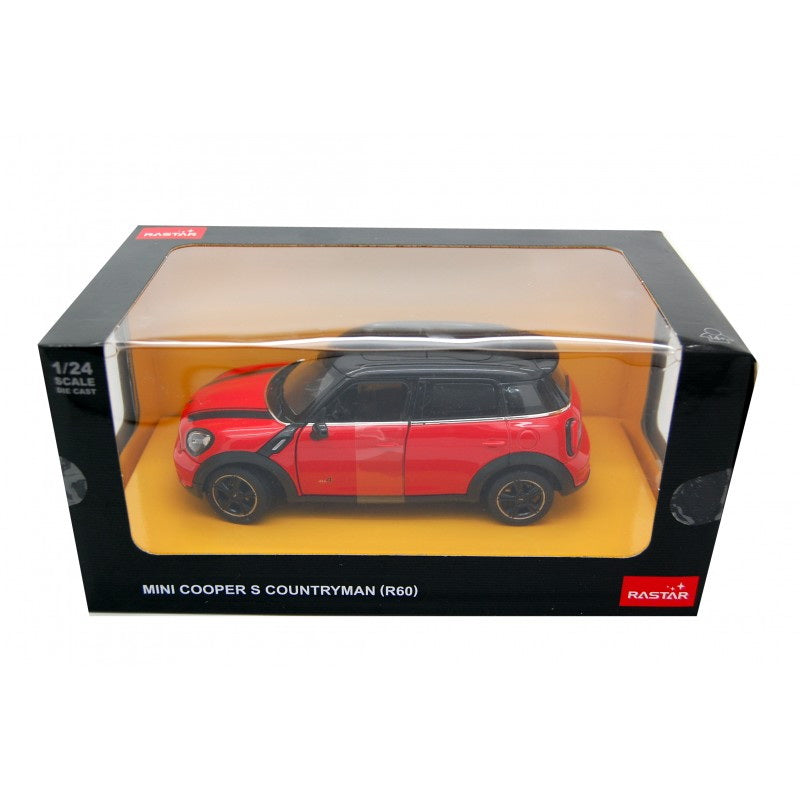 MASINUTA METALICA MINICOOPER ROSU SCARA 1 LA 24 Rastar - Imagine 11