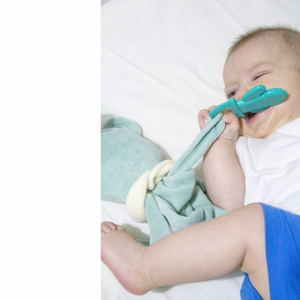 Jucarie atasament cu jucarie dentitie Sleeping Friend BabyJem (Culoare: Gri) [ps:67a7e1eb-86b7-4f66-8400-5160067f9a3e]