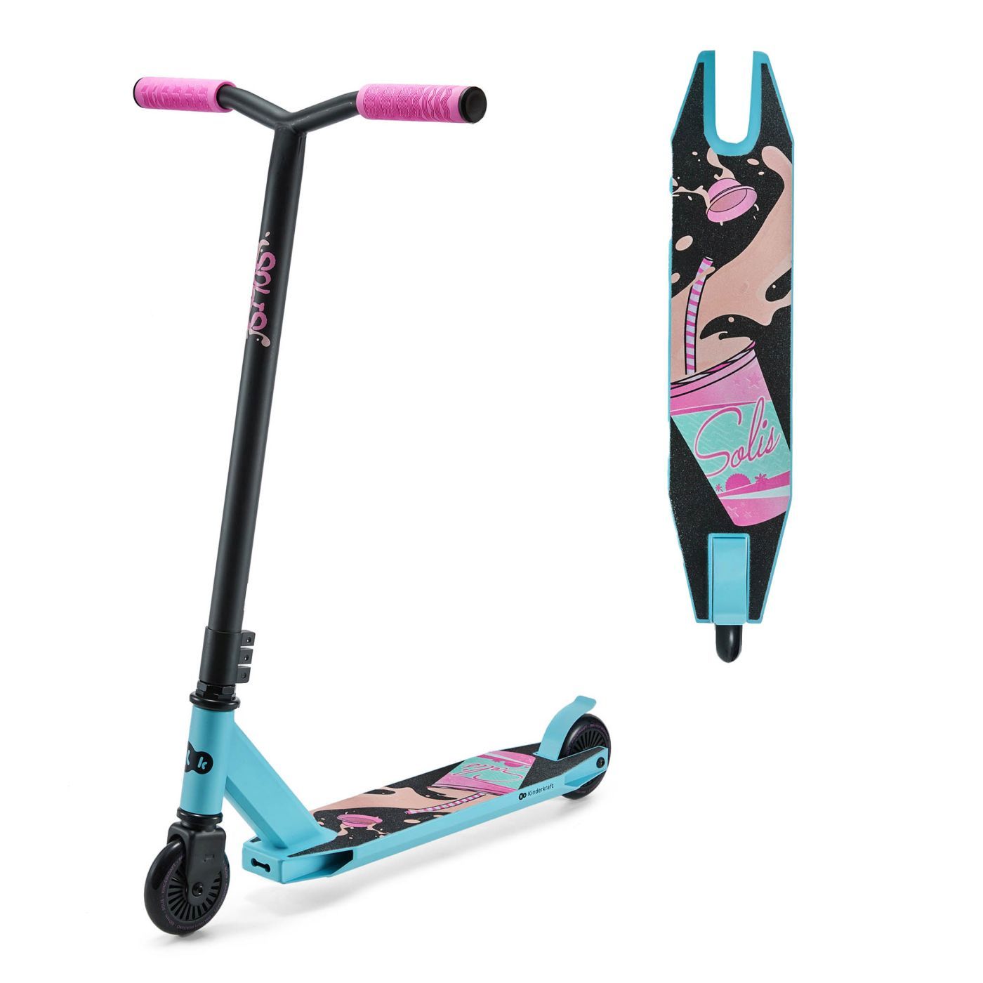 TROTINETA KINDERKRAFT SOLIS, BLACK - Imagine 11