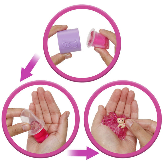 BARBIE SET PARTY UNBOXED REVEAL PAPUSA BARBIE VIOLET CU - Imagine 11