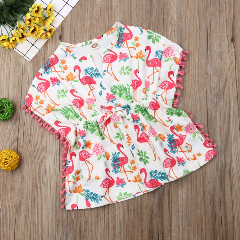 Rochita de plaja Drool (Marime: 80, Model: Flamingo) - Imagine 11