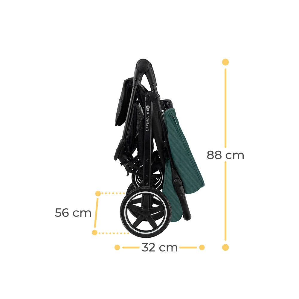 CARUCIOR SPORT KINDERKRAFT ROUTE, EMERALD GREEN - Imagine 12