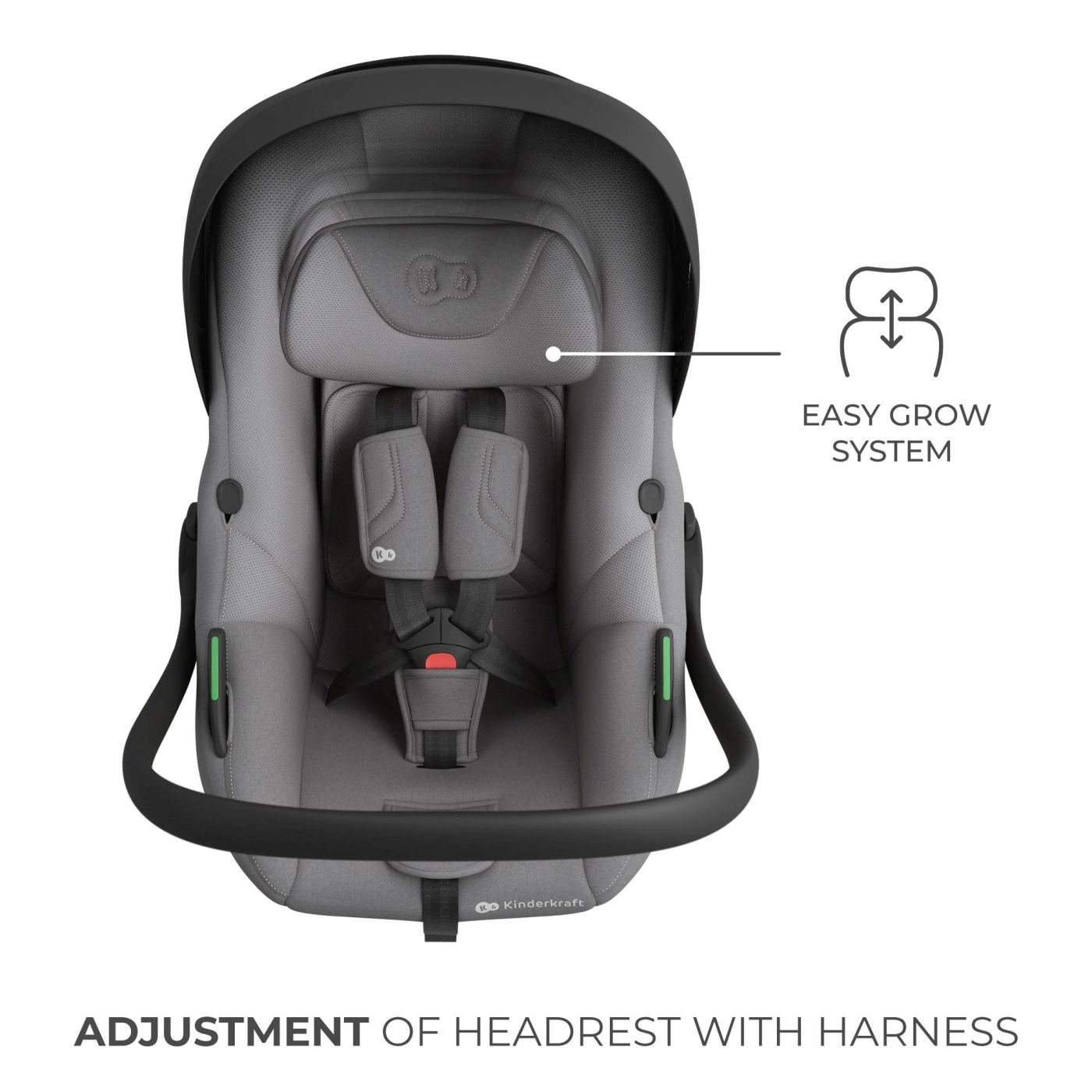 SCOICA AUTO KINDERKRAFT I-LITE 40-87 CM, GREY [ps:2d083777-d88a-4f99-9901-b65f5d804621]