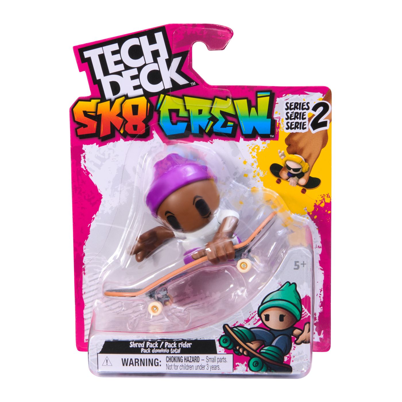TECH DECH SK8 CREW PACHET PLACA SI FIGURINA 9.6CM CASTI - Imagine 12