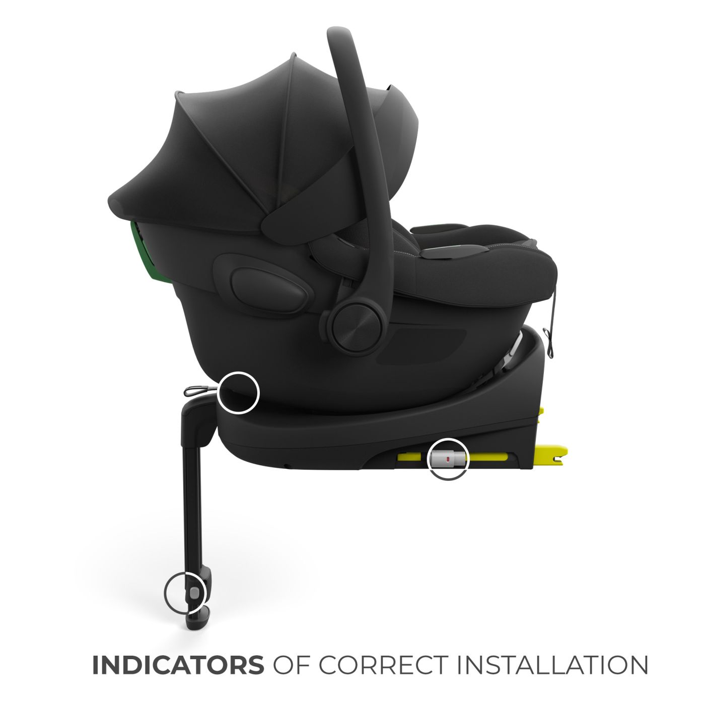 SCOICA AUTO KINDERKRAFT I-LITE 40-87 CM, BLACK [ps:5776e0a2-66af-413f-af5b-265b1c314e6d]