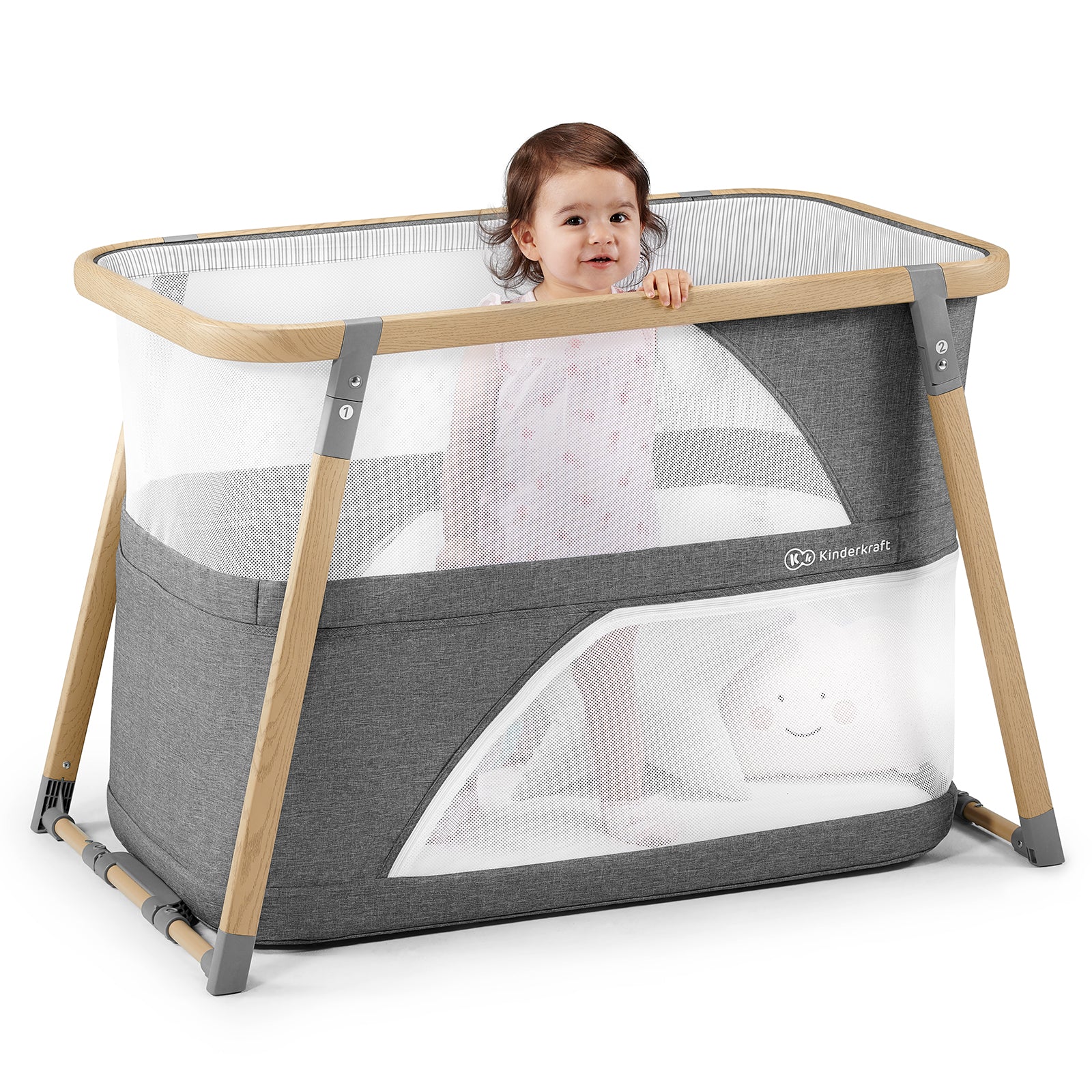 PATUT TRAVEL KINDERKRAFT SOFI, 4 IN 1, GREY - Imagine 12