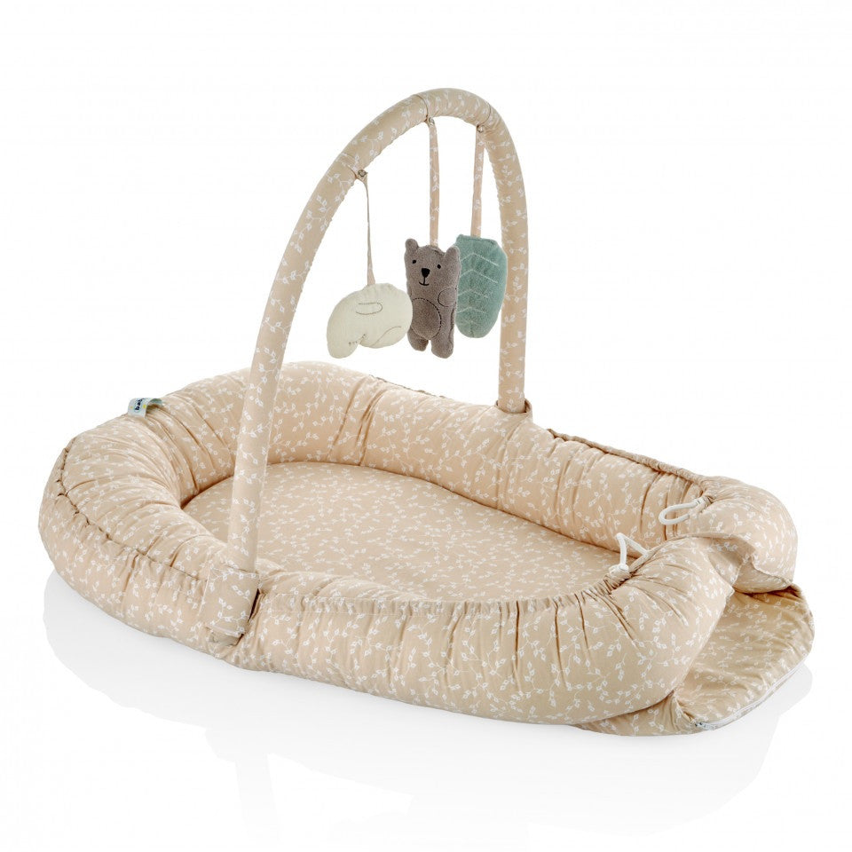 Salteluta BabyNest cu bara jucarii Between parents - Imagine 12