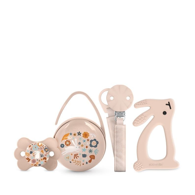 Set cadou Wonderland, roz, Suavinex - Bej