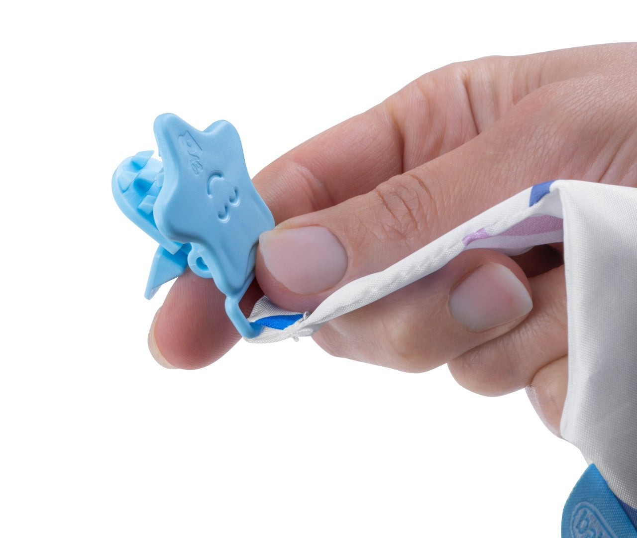 Cravata bebelusi cu accesoriu de dentitie BabyJem - Bleu