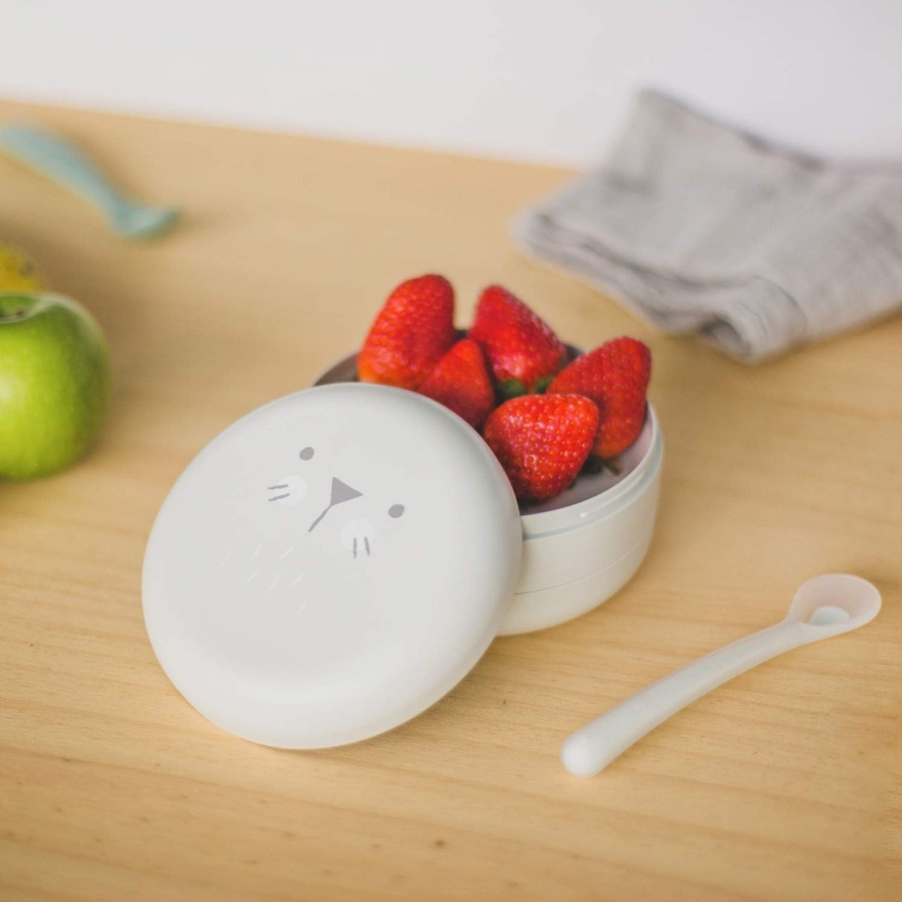 Set boluri pentru prânz roz Hygge Suavinex +4 luni - Gri