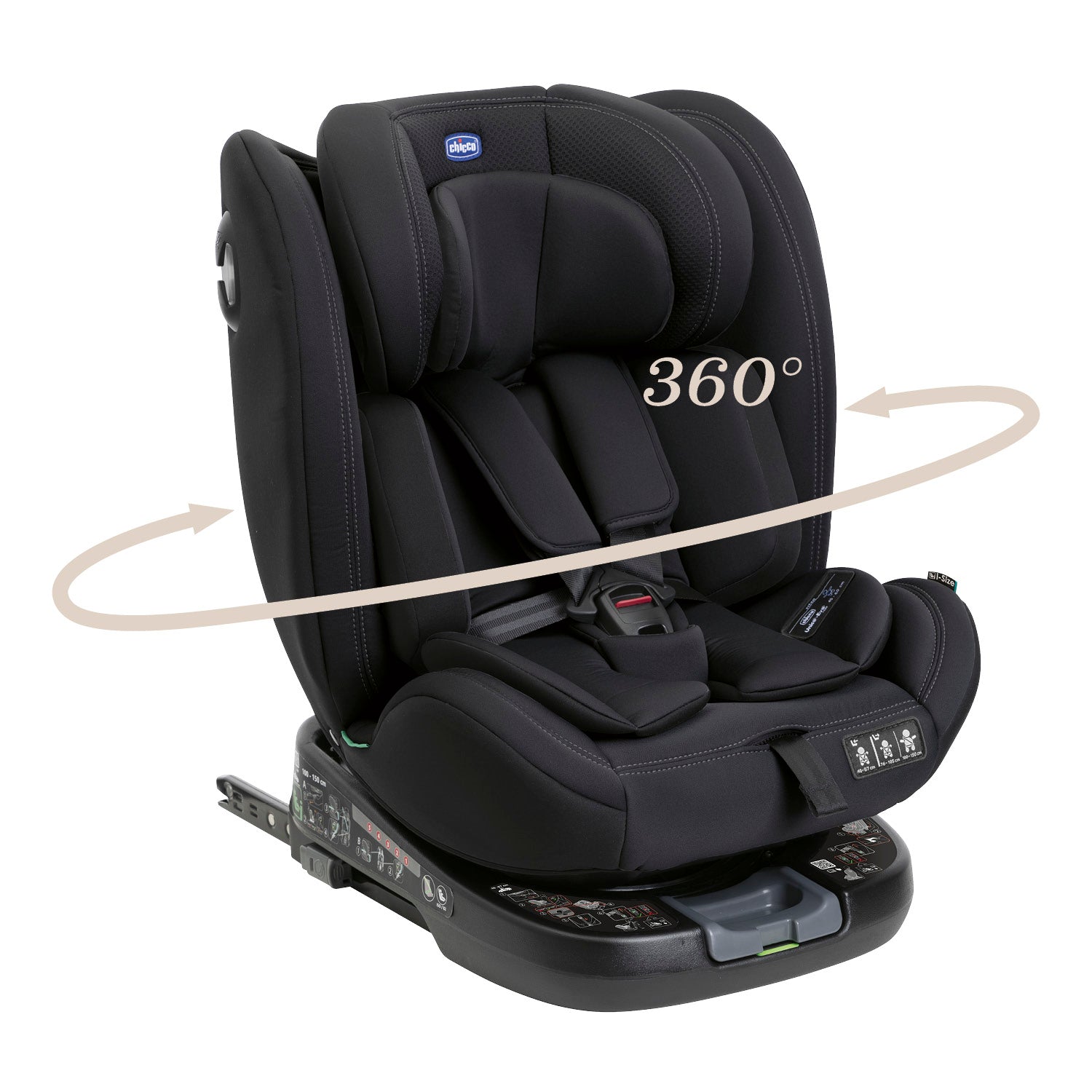 Scaun auto rotativ Chicco Unico EVO i-Size, Black - Negru - Black (12) [ps:be25402e-965c-47e1-ad02-f5d60f531657]