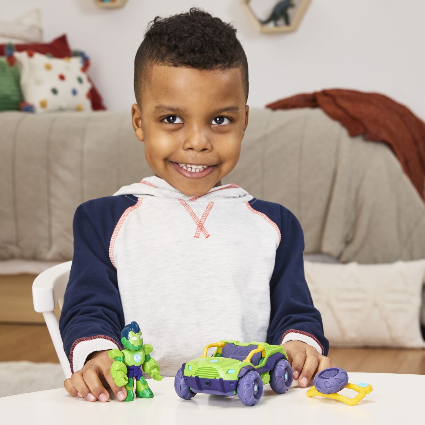 MARVEL IRON MAN SI PRIETENII SAI UIMITORI SET VEHICUL SI - Imagine 12