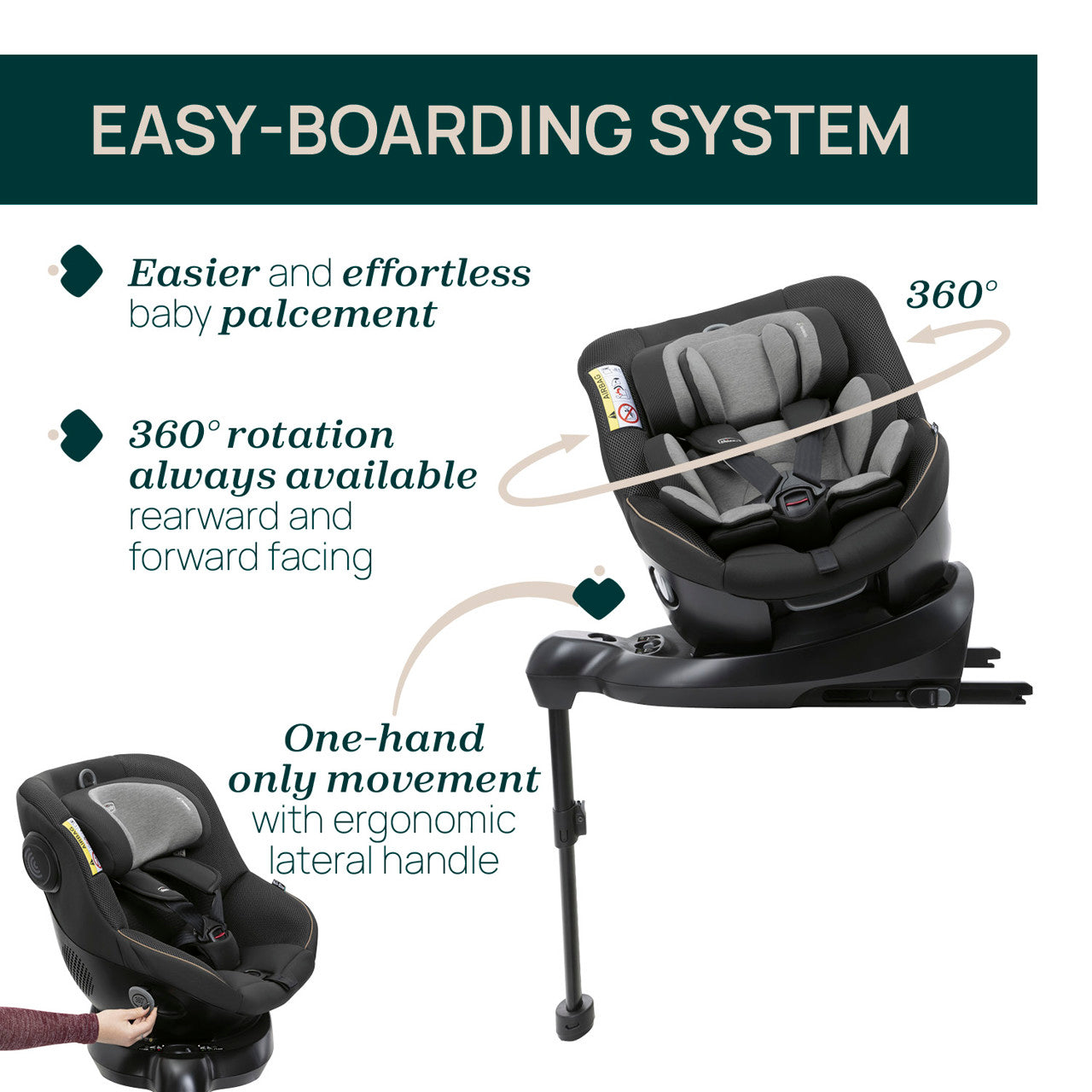 Scaun auto rotativ cu baza isofix Chicco Seat 105 - Negru (12) [ps:7a8d8b16-ac47-40a8-b89b-506ee851727b]