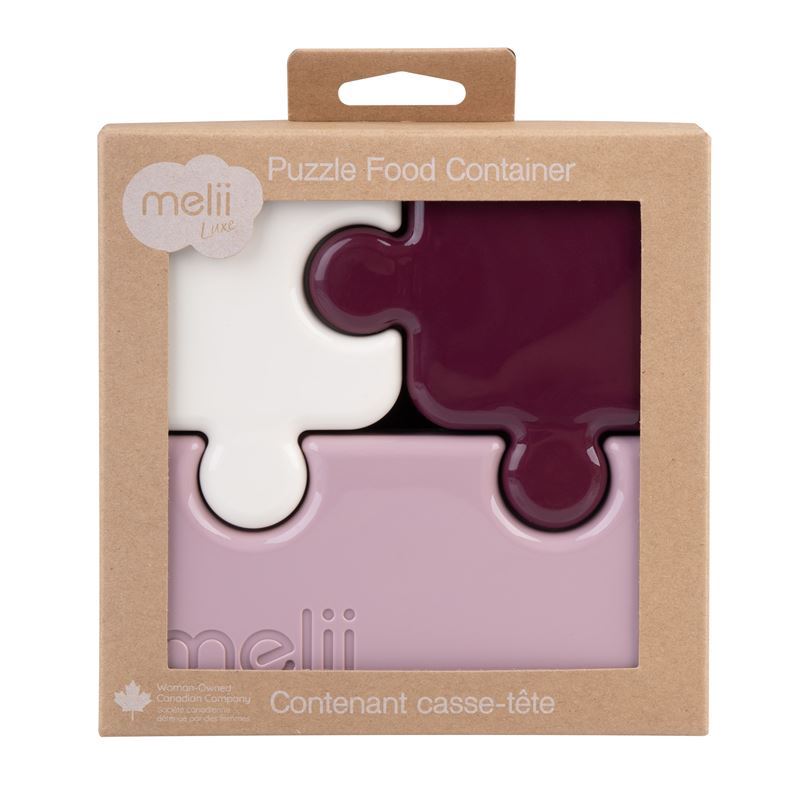 RECIPIENT HRANA BEBE MODEL PUZZLE, MELII LUXE, BLEUMARIN - Imagine 13