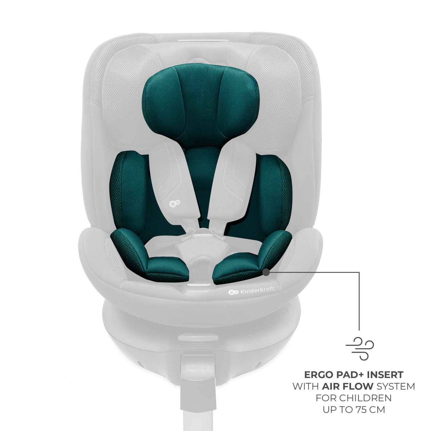 SCAUN AUTO KINDERKRAFT XRIDER 2 I-SIZE 40-150 CM GREY - Verde