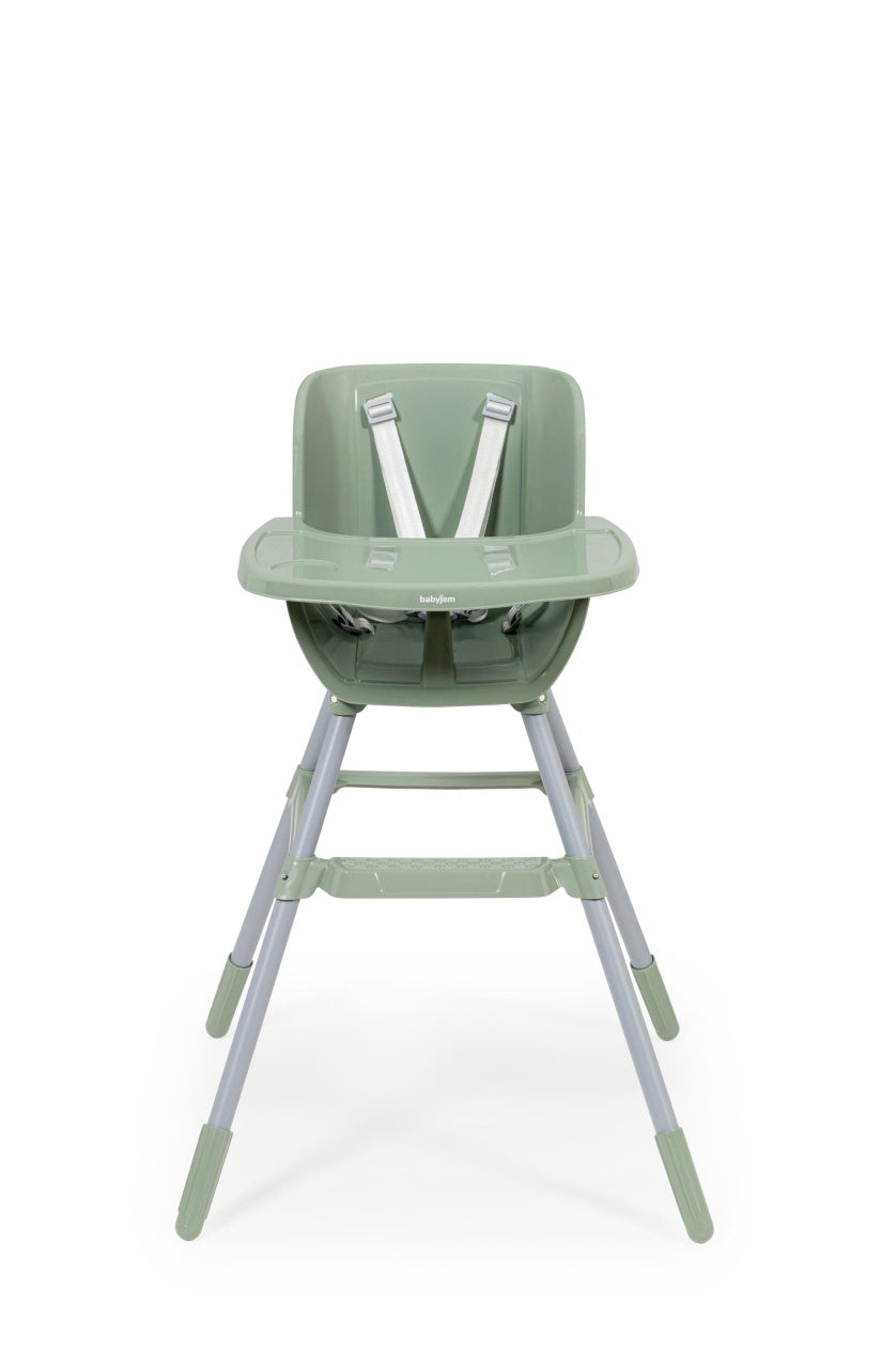 Scaun de masa pentru copii, BabyJem, bej - Verde