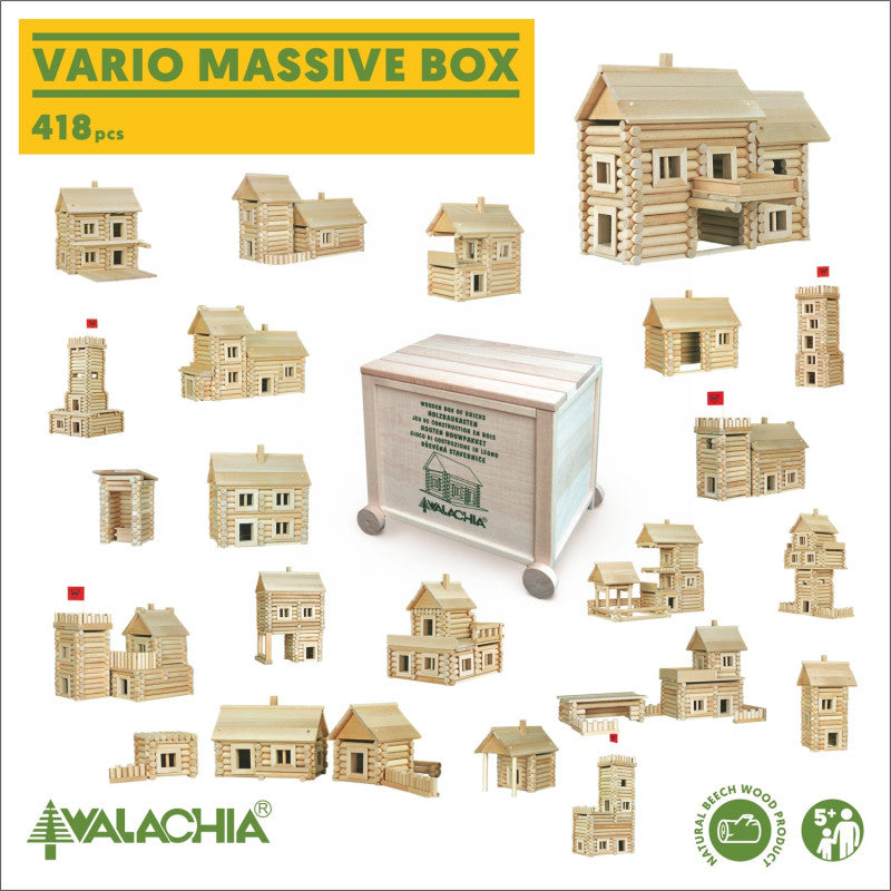 Set constructie arhitectura Vario Massive Box 2 Vario Massive, 418 piese, Walachia [ps:40e9b828-9e11-4af2-9ae2-56110d90d1df]