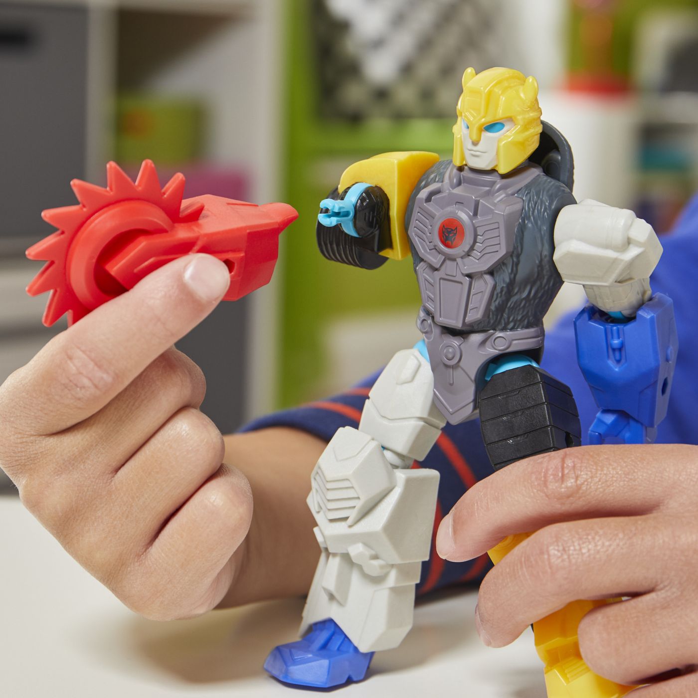 TRANSFORMERS MIX MASHERS FIGURINA OPTIMUS PRIMAL 12CM SI - Imagine 13
