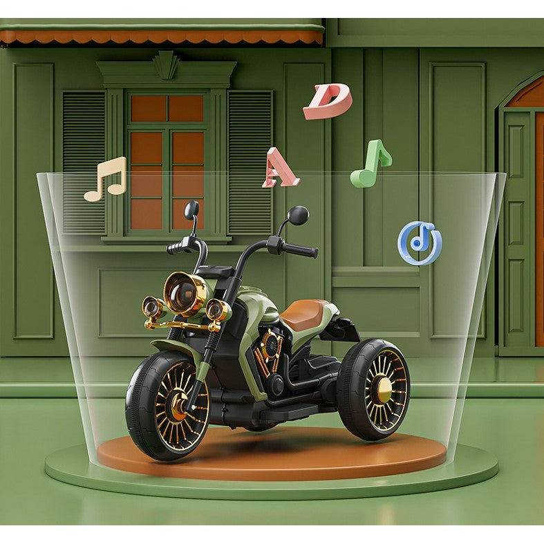 Motocicletă Electrică Flippy, Verde, cu Bluetooth și Lumini - Verde (13) [ps:ae8801fe-6184-47e4-8f34-aa38f507eaad]