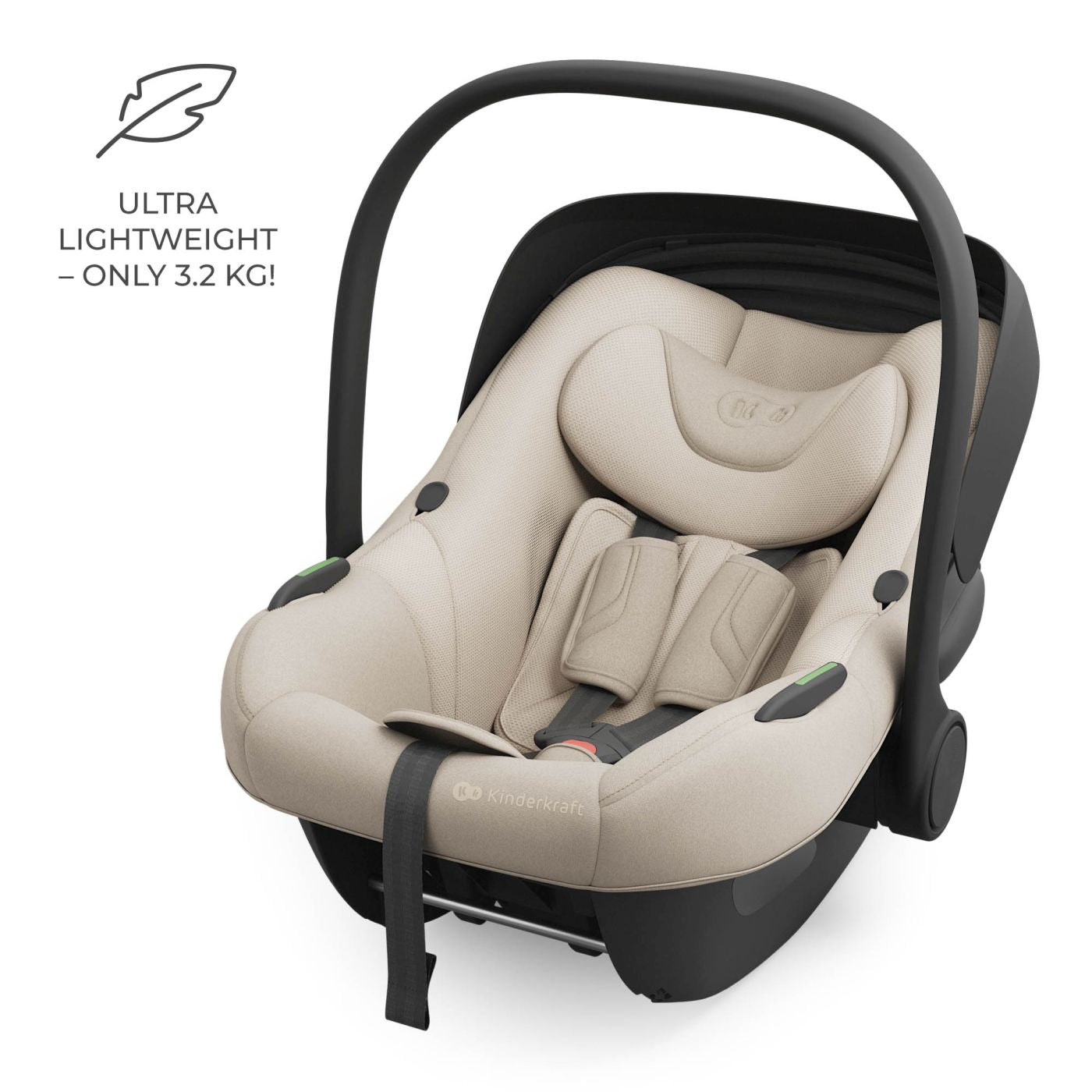 SCOICA AUTO KINDERKRAFT I-LITE 40-87 CM, BLACK - Bej