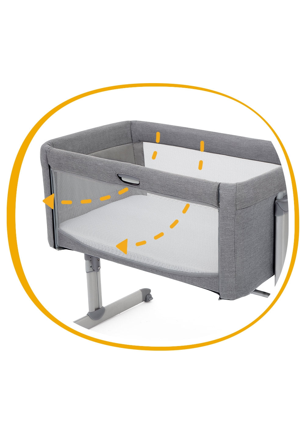 Pătuț Pliant 2 în 1 Joie Roomie Gray Flannel - Default Title (13) [ps:14a481a8-da0c-4994-b74d-f2bfb0c604c4]