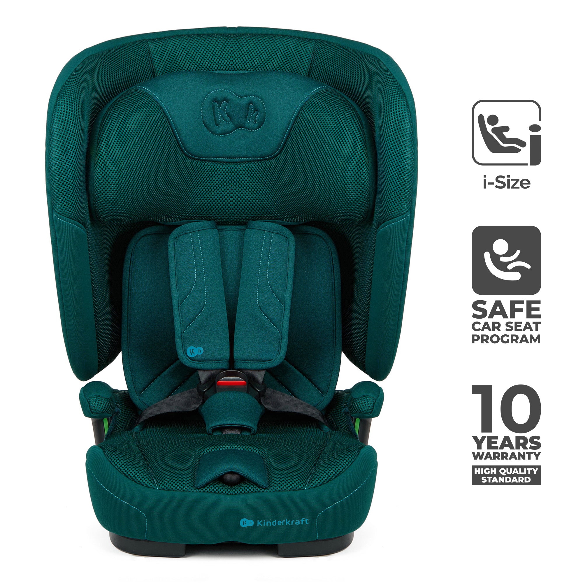SCAUN AUTO KINDERKRAFT FIX2GO 76-150 CM, GREY - Verde