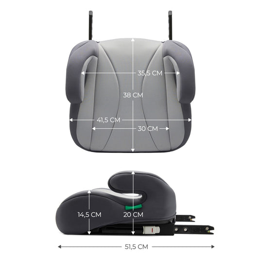 INALTATOR AUTO KINDERKRAFT BOOST, I-SIZE 135-150 CM, GREY - Imagine 13