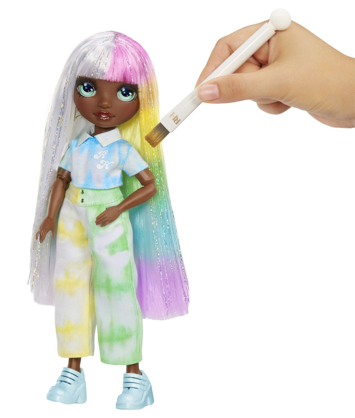 RAINBOW HIGH WATERCOLOR CREATE PAPUSA OCHI CAPRUI MGA - Imagine 14